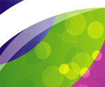 abstract five mini circles vector